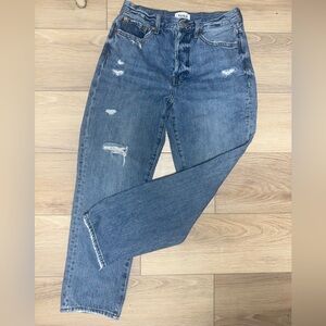 PISTOLA Distressed Blue Jeans